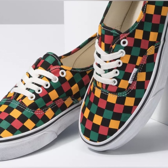EUC Men’s Sz 12 (Euro Sz 46) Vans Old Skool Check Lace-up Sneakers Multicolored - Picture 6 of 16